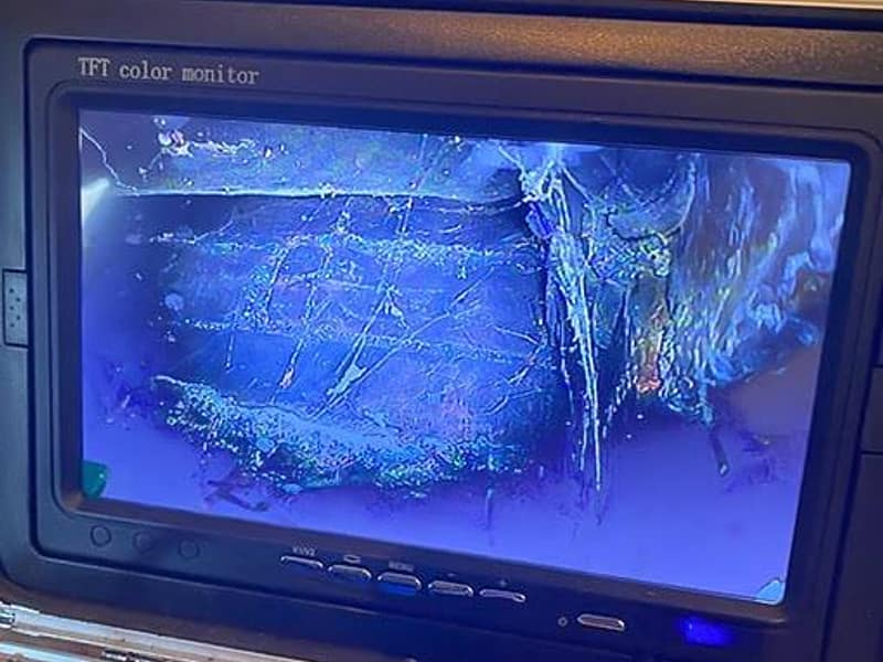 flue camera monitor showing the liner interior on a chimney in Toms River, NJ